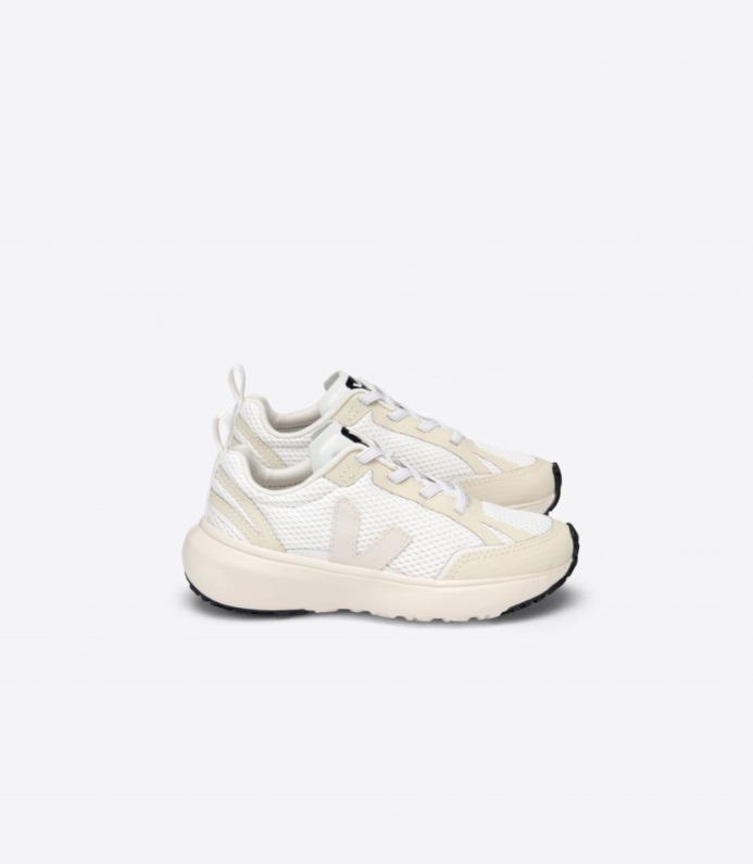 Veja Original Canary Elastiska Snören Alveomesh Vit Pierre