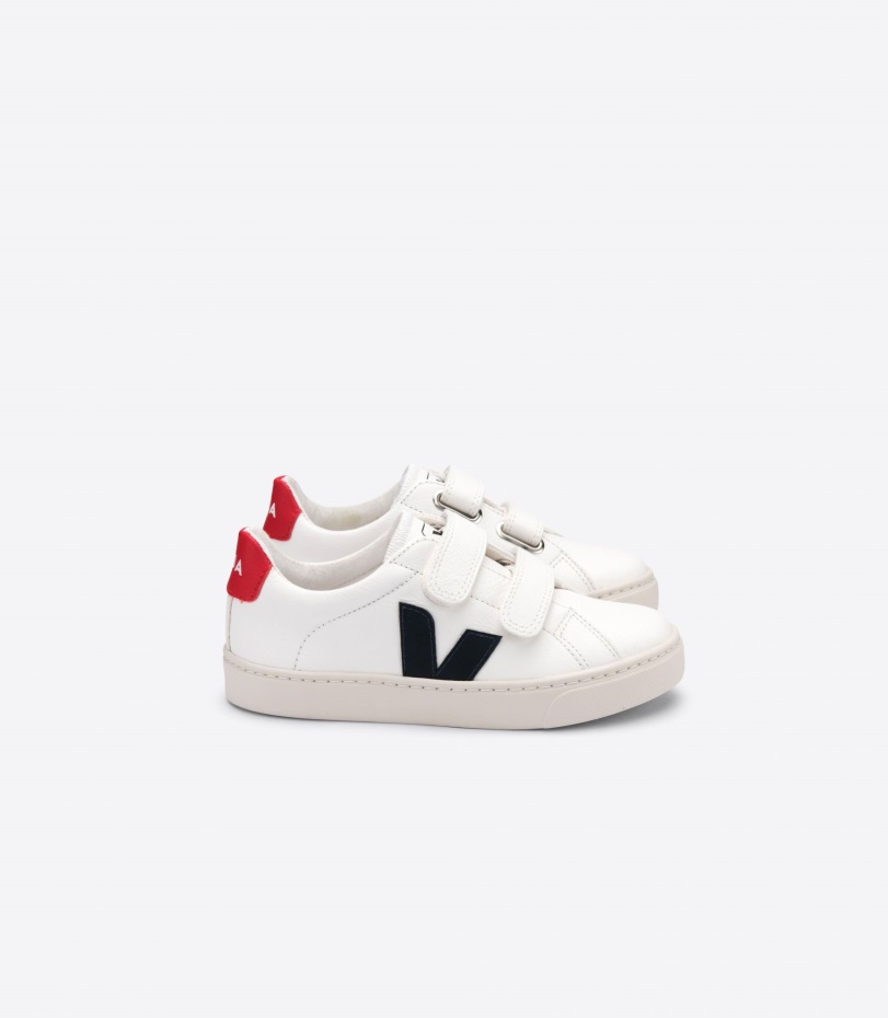 Kromfritt Läder Vit Nautico Pekin Veja Originalserie
