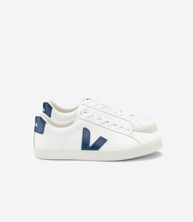 Läder Vit Kobolt Veja Original Special