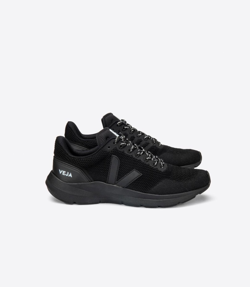 Original Veja V-stickad Helsvart