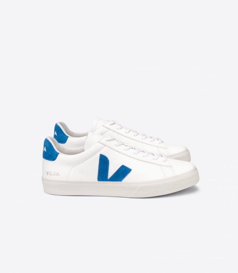 Chromefree Leather White Swedish Blue Collection Veja Origional