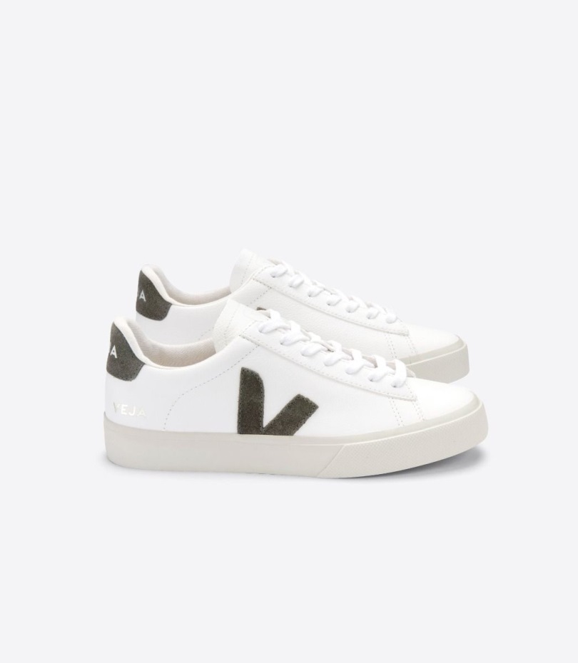 Series Chromefree Leather White Kaki Veja Origional