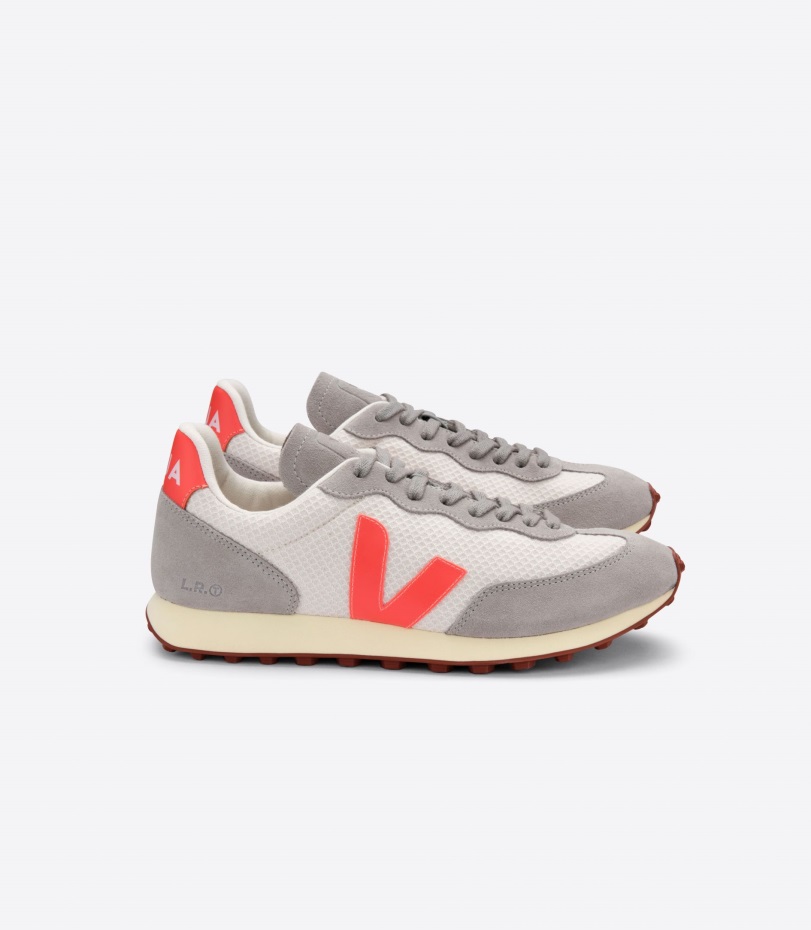 Perfect Branco Hexamesh Gravel Orange Grey Veja Origional