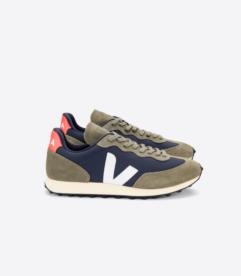 Veja Origional Perfect Branco Alveomesh Nautico White Orange Fluo