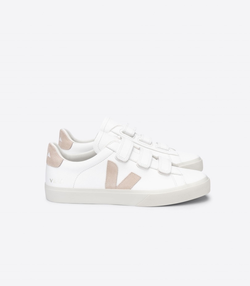 Collection Chromefree Leather White Sable Veja Origional