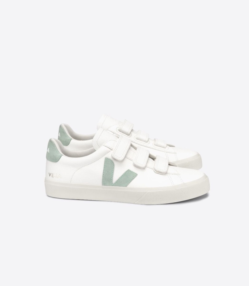 Perfect Chromefree Leather White Matcha Veja Origional