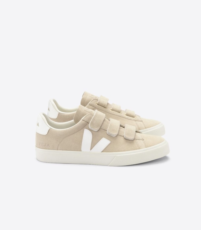 Chromefree Leather Almond White Perfect Veja Origional