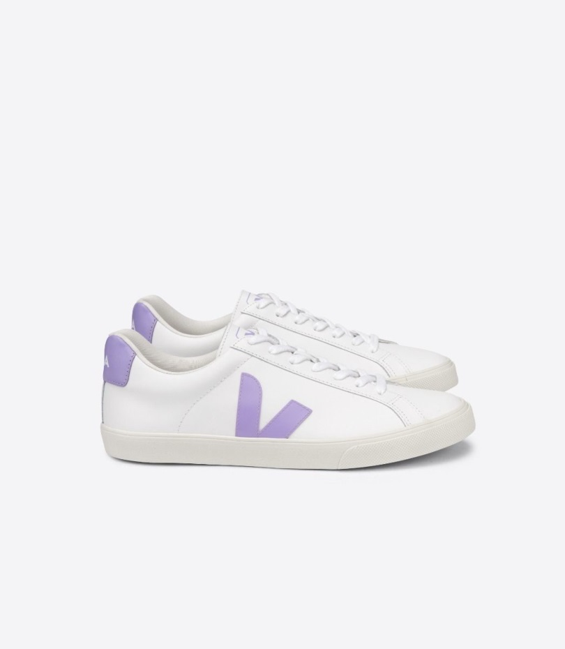 Veja Origional Leather White Lavande