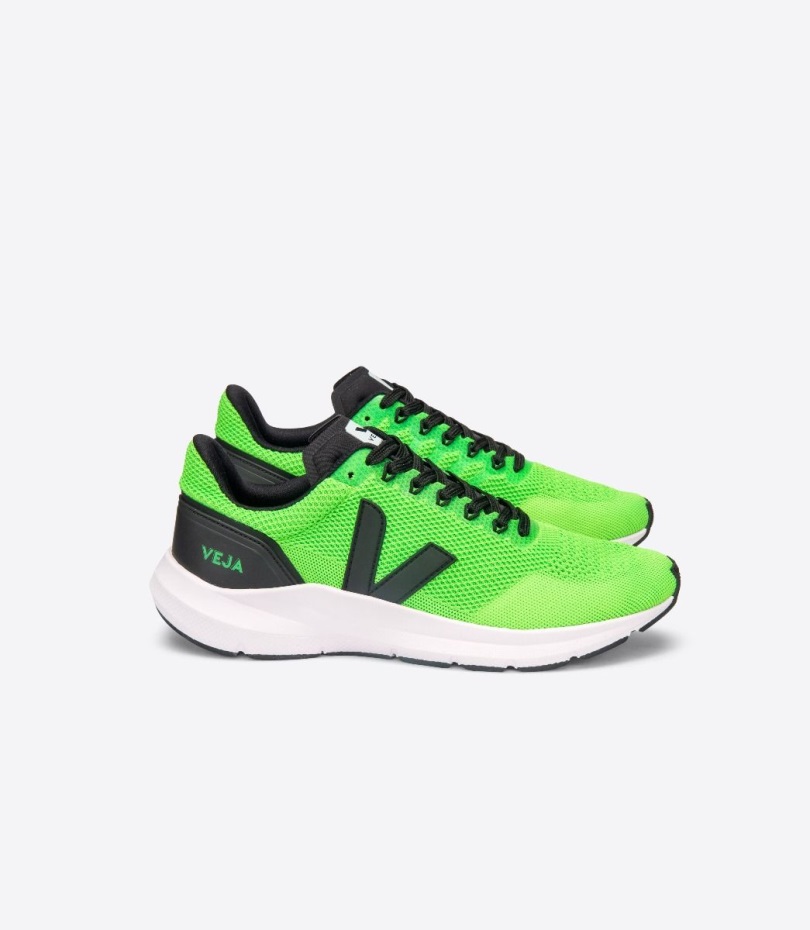 Veja Origional V-Knit Vert Fluo Black Collection
