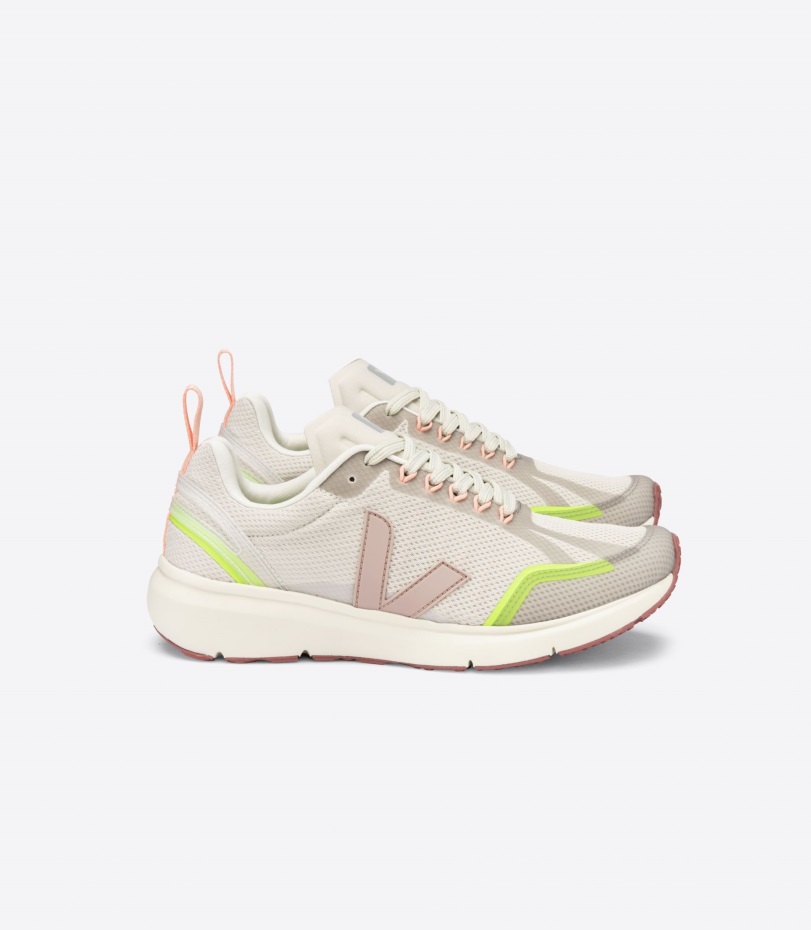 2 Alveomesh Natural Babe Jaune-Fluo Series Veja Origional