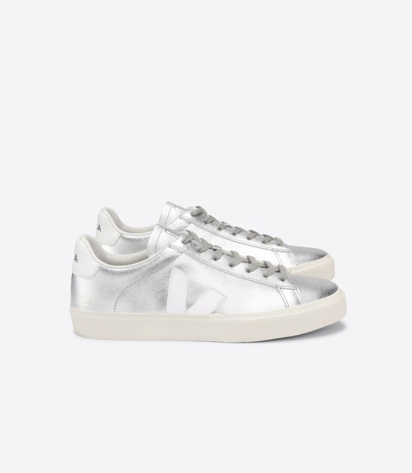 Collection Veja Origional Chromefree Leather Silver White