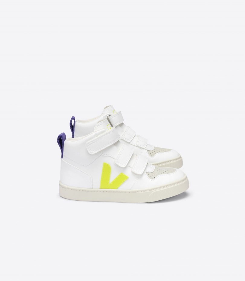 Series Mid Cwl White Jaune Fluo Purple Veja Origional