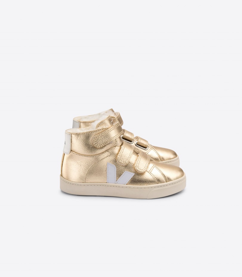Mid Fured Leather Platine White Veja Origional Perfect