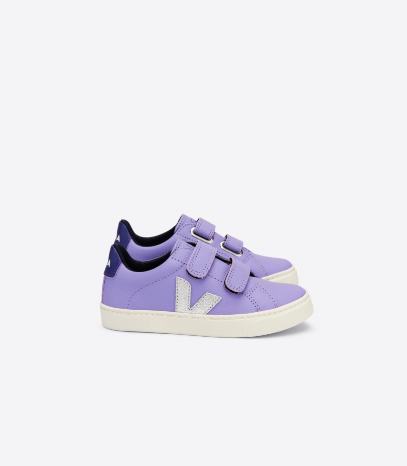 Chromefree Leather Lavande Silver Purple Veja Origional Series