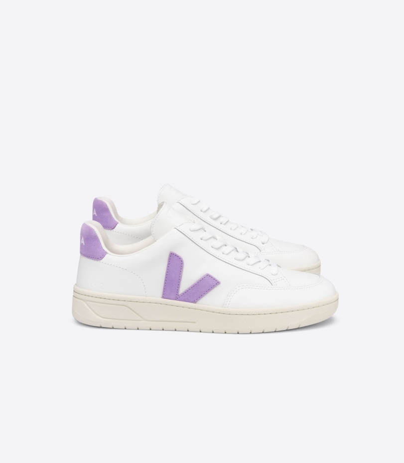 Premium Leather White Lavande Veja Origional