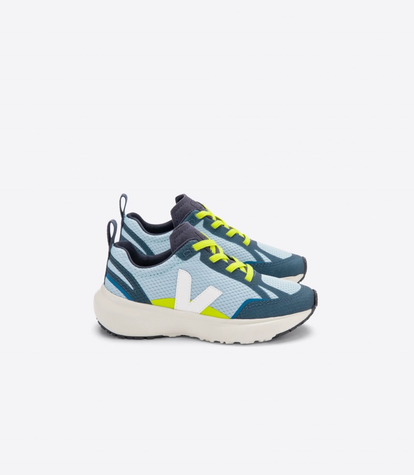 Series Veja Origional Elastic Laces Alveomesh Steel White