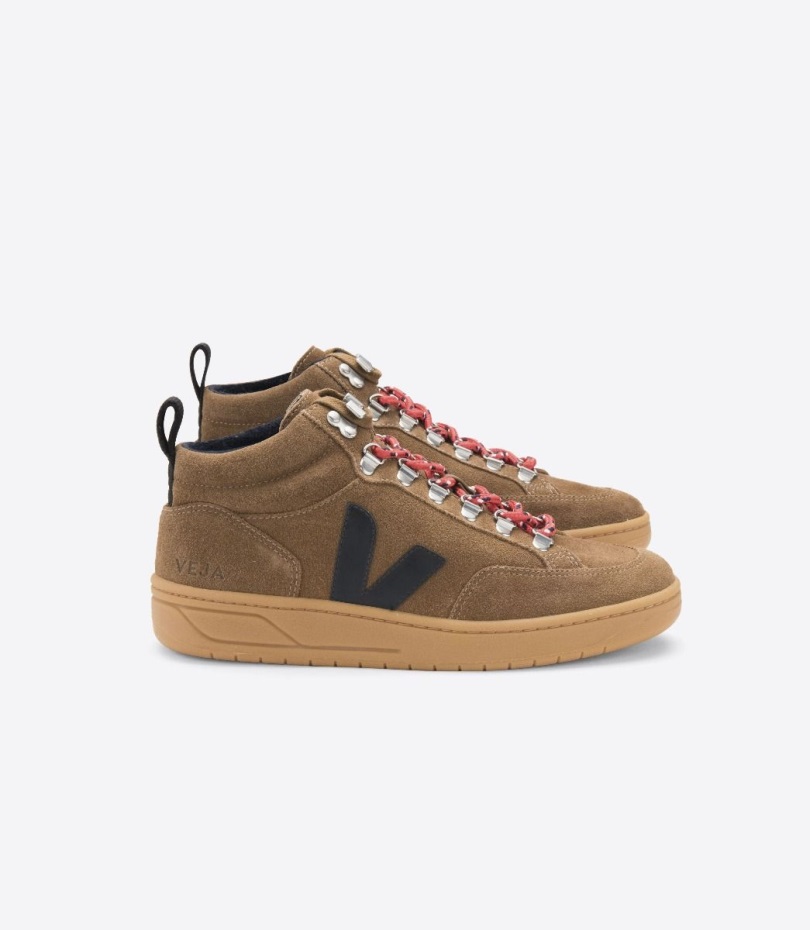 Series Veja Origional Suede Brown Black Natural Sole