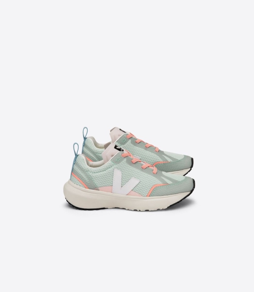 Special Veja Original Elastiska Spetsar Alveomesh Matcha Vit