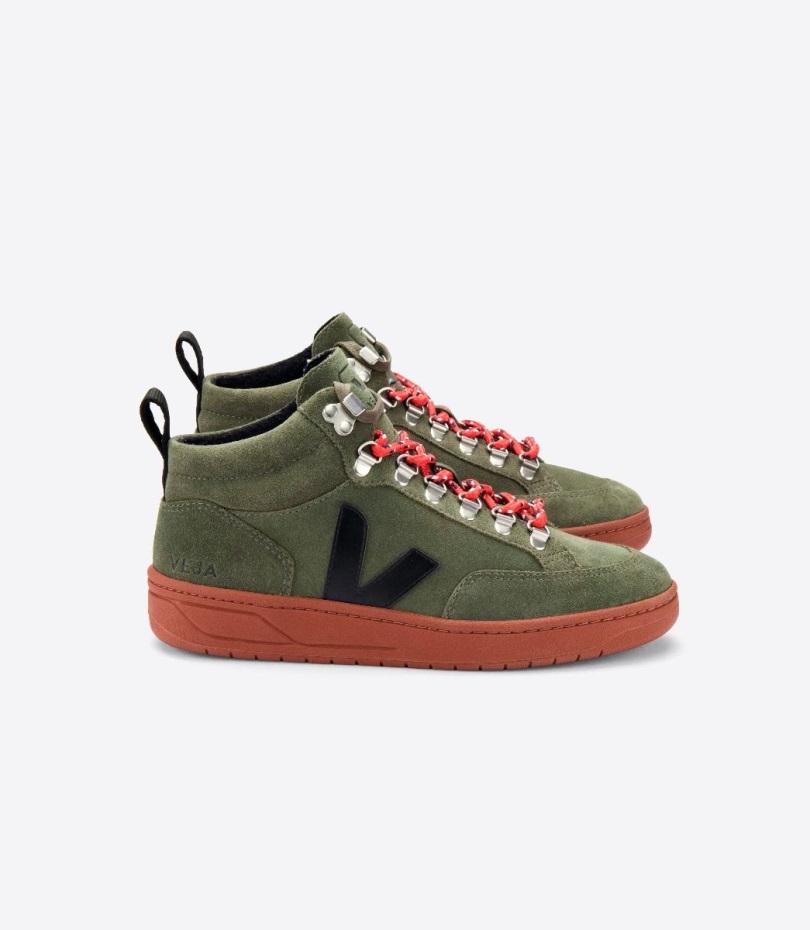 Suede Olive Black Rust Sole Collection Veja Origional