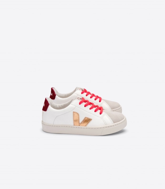 Se Original Esplar Läder Vit Venus Rose Fluo