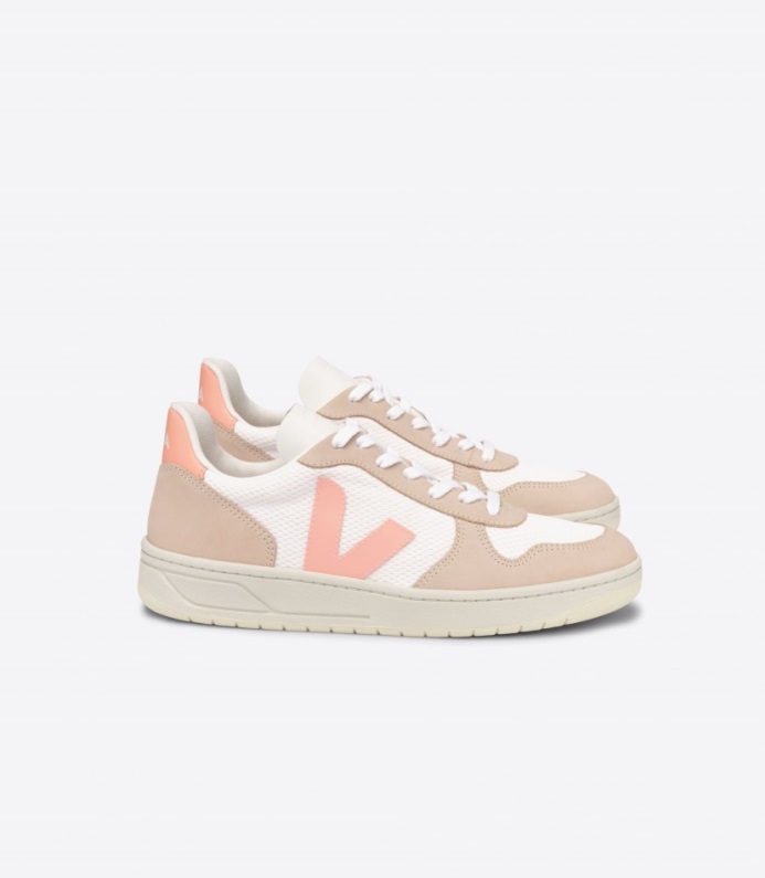 Veja Original V-10 Alveomesh Vit Bellinimandel