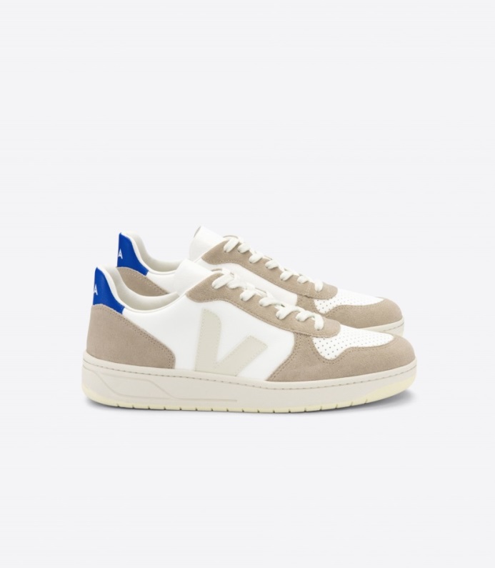 Veja Original V-10 Kromfritt Läder Vit Sahara Paros