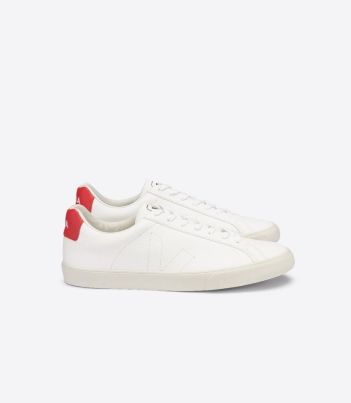 Veja Original Esplar Kromfritt Läder Vit Pekin