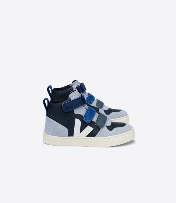 Veja Original V-10 Mid Kromfritt Läder Multico Nautico Menthol